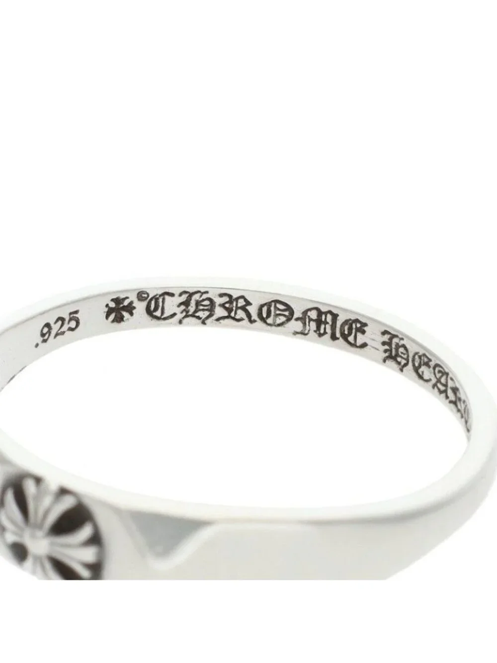 Chrome Hearts Bubblgm Pyramid Pls Bubble Gum Plus Silver Ring